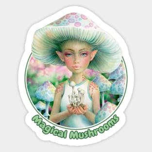 Magical Mushrooms Sticker